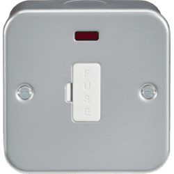 Knightsbridge Metal Clad 13A Fused Spur Unit with Neon