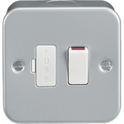 Knightsbridge Metal Clad 13A Switched Fused Spur Unit with Flex Outlet