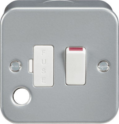 Knightsbridge Metal Clad 13A Switched Fused Spur Unit with Neon