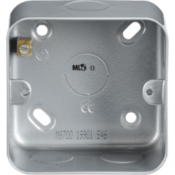 Knightsbridge Metal Clad 1G Back Box