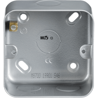 Knightsbridge Metal Clad 2G Back Box