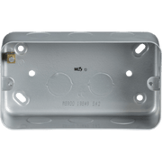 Knightsbridge Metal Clad 2G Back Box