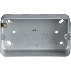 Knightsbridge Metal Clad 2G Back Box