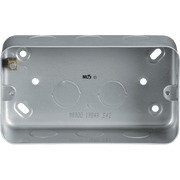 Knightsbridge Metal Clad 1G Back Box