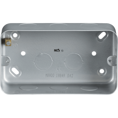 Knightsbridge Metal Clad 1G Back Box