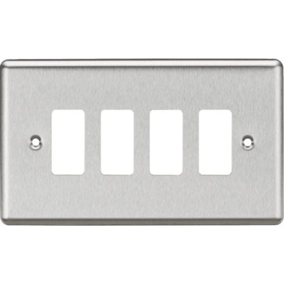 Knightsbridge 10AX 4G 2-way Switch - Brushed Chrome