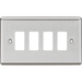 Knightsbridge 10AX 4G 2-way Switch - Brushed Chrome