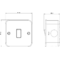Knightsbridge Metal Clad 10AX 1G 2-Way Switch