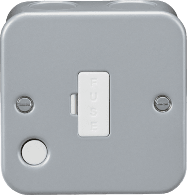 Knightsbridge Metal Clad 13A Fused Spur Unit with Neon