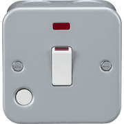 Knightsbridge Metal Clad 20A 1G DP Switch