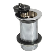Embrass Peerless Basin Waste Solid 1.1/4" metal backnut. no chain CP
