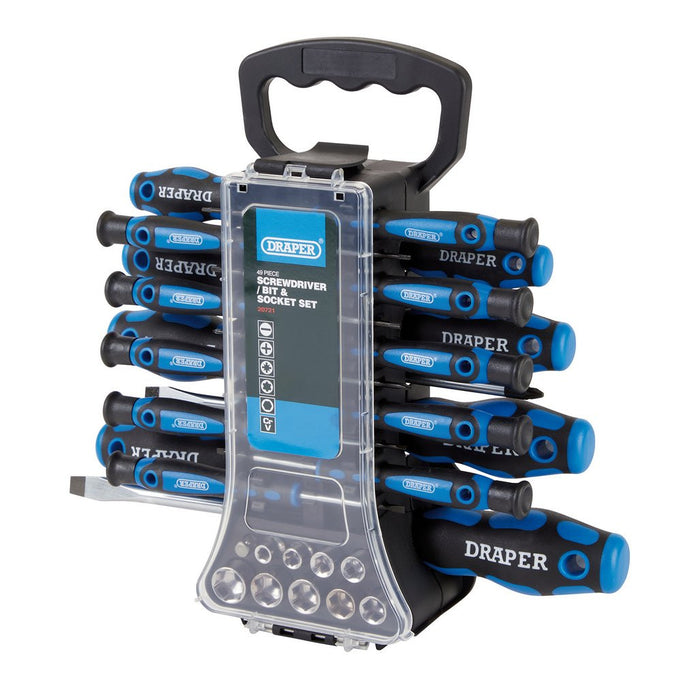 Draper Screwdriver, Socket and Bit Set (49 Piece) UK