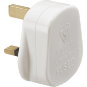 Knightsbridge 13A Plug Top with 5A Fuse - White