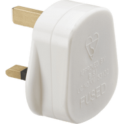 Knightsbridge 13A Plug Top with 5A Fuse - White
