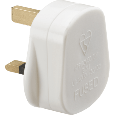 Knightsbridge 13A Plug Top with 5A Fuse - White