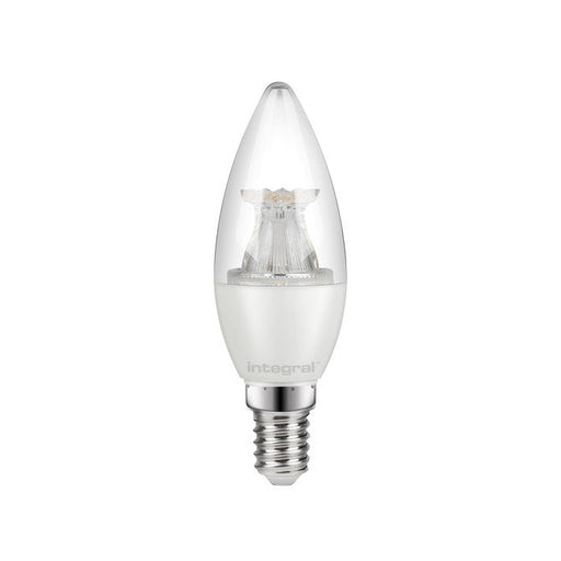 Integral LED Candle 5.5W 5000K 500Lm Clear E14 Non-Dimmable 240d Beam Angle