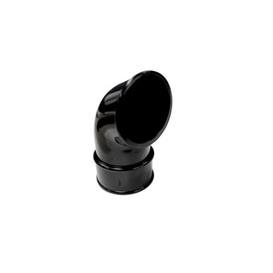 68mm Half Round Downpipe Shoe Black