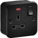 Knightsbridge Metal Clad 13A 1G DP Switched Socket