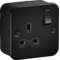Knightsbridge Metal Clad 13A 1G DP Switched Socket