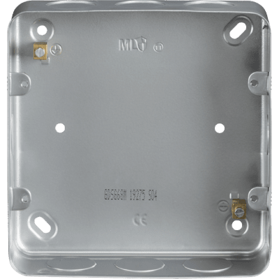 Knightsbridge Metal Clad 2G Back Box