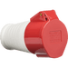 Knightsbridge 415V IP44 16A Plug 3P+N+E - Red