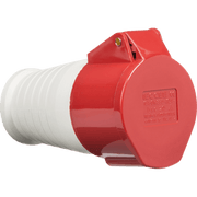 Knightsbridge 415V IP44 16A Connector 3P+N+E - Red