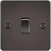 Knightsbridge 10AX 1G 2-way Switch - Gunmetal