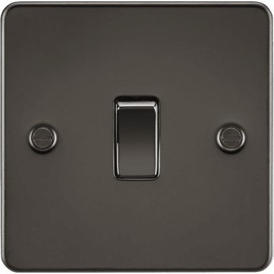Knightsbridge 10AX 1G 2-way Switch - Gunmetal