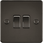 Knightsbridge 10AX 1G 2-way Switch - Gunmetal