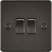 Knightsbridge 10AX 1G 2-way Switch - Gunmetal