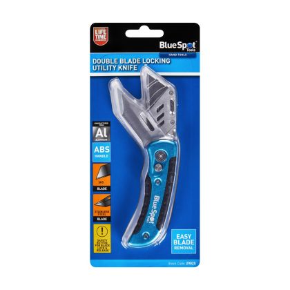 Blue Spot Double Blade Locking Utility Knife