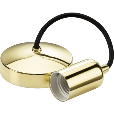 Knightsbridge E27 Pendant Set 6" - Polished Chrome