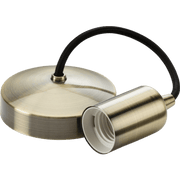 Knightsbridge E27 Pendant Set 6" - Black Nickel