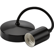 Knightsbridge 10AX 2G 2-way Switch - Matt Black with black rockers