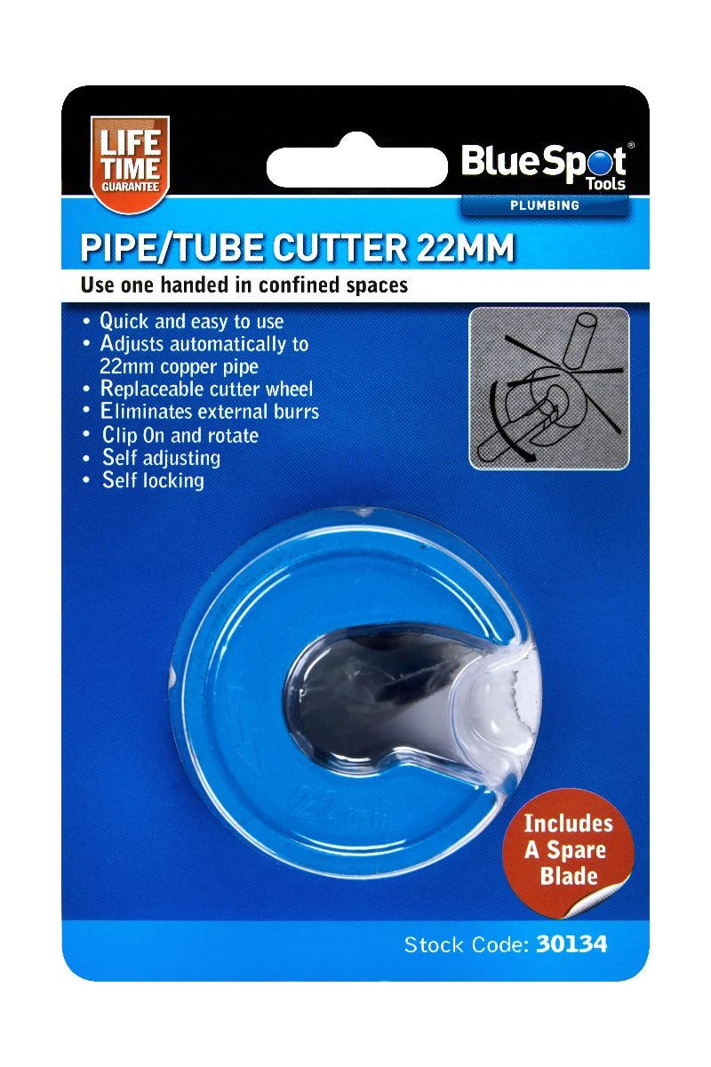 Blue Spot Tools 22mm Pipe And Tube Cutter With Extra Blade