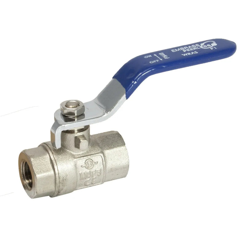 Lever Ball Valve Female Blue Handle 1.1/2" WRAS