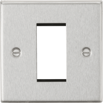 Knightsbridge Telephone Master Outlet - Brushed Chrome