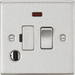 Knightsbridge 20A 1G DP Switch with Neon - Brushed Chrome
