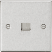 Knightsbridge Telephone Master Outlet - Brushed Chrome