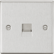 Knightsbridge Telephone Master Outlet - Brushed Chrome