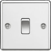 Knightsbridge 10AX 1G 2-way Switch - Polished Chrome