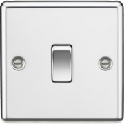 Knightsbridge 10AX 1G 2-way Switch - Polished Chrome