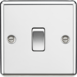 Knightsbridge 10AX 1G 2-way Switch - Polished Chrome