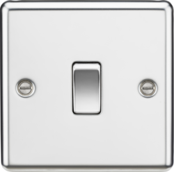 Knightsbridge 10AX 1G 2-way Switch - Polished Chrome