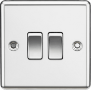 Knightsbridge 10AX 1G 2-way Switch - Polished Chrome