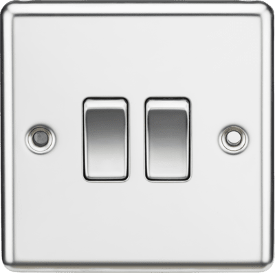 Knightsbridge 10AX 1G 2-way Switch - Polished Chrome