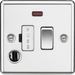 Knightsbridge 13A Switched Fused Spur Unit - Polished Chrome