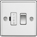 Knightsbridge 13A Switched Fused Spur Unit with Neon - Polished Chrome