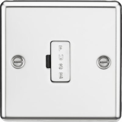 Knightsbridge 13A Switched Fused Spur Unit - Polished Chrome