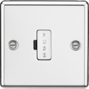 Knightsbridge 13A Switched Fused Spur Unit with Neon - Polished Chrome